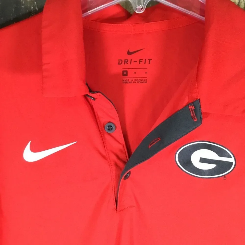 Nike Dri-fit Georgia Bulldogs polo shirt men’s size medium